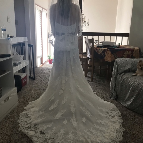 Wedding Gown Wtoo brides by Watters new size 4. - Picture 2 of 8